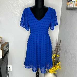 Blue Polka Dot Dress
